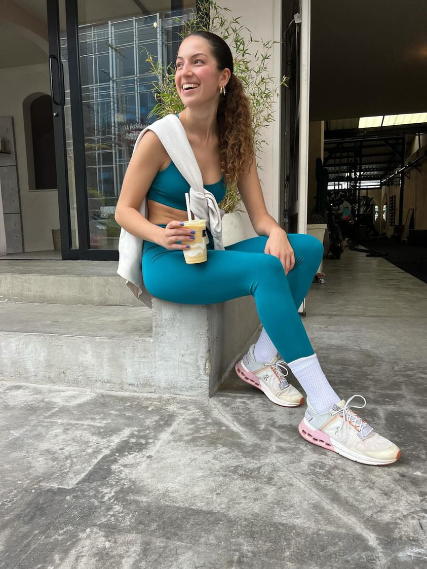 Leggings de Tiro Alto - Turquesa - Ainele Activewear
