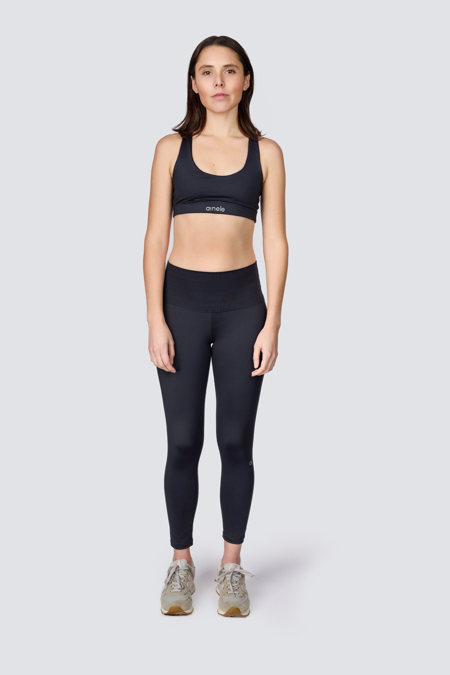 Leggings de Tiro Alto - Negro - Ainele Activewear