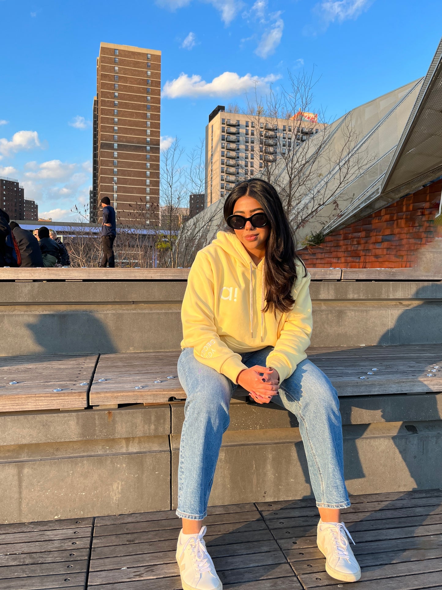 The "You Decide Hoodie :):" Butter Yellow - Ainele Activewear