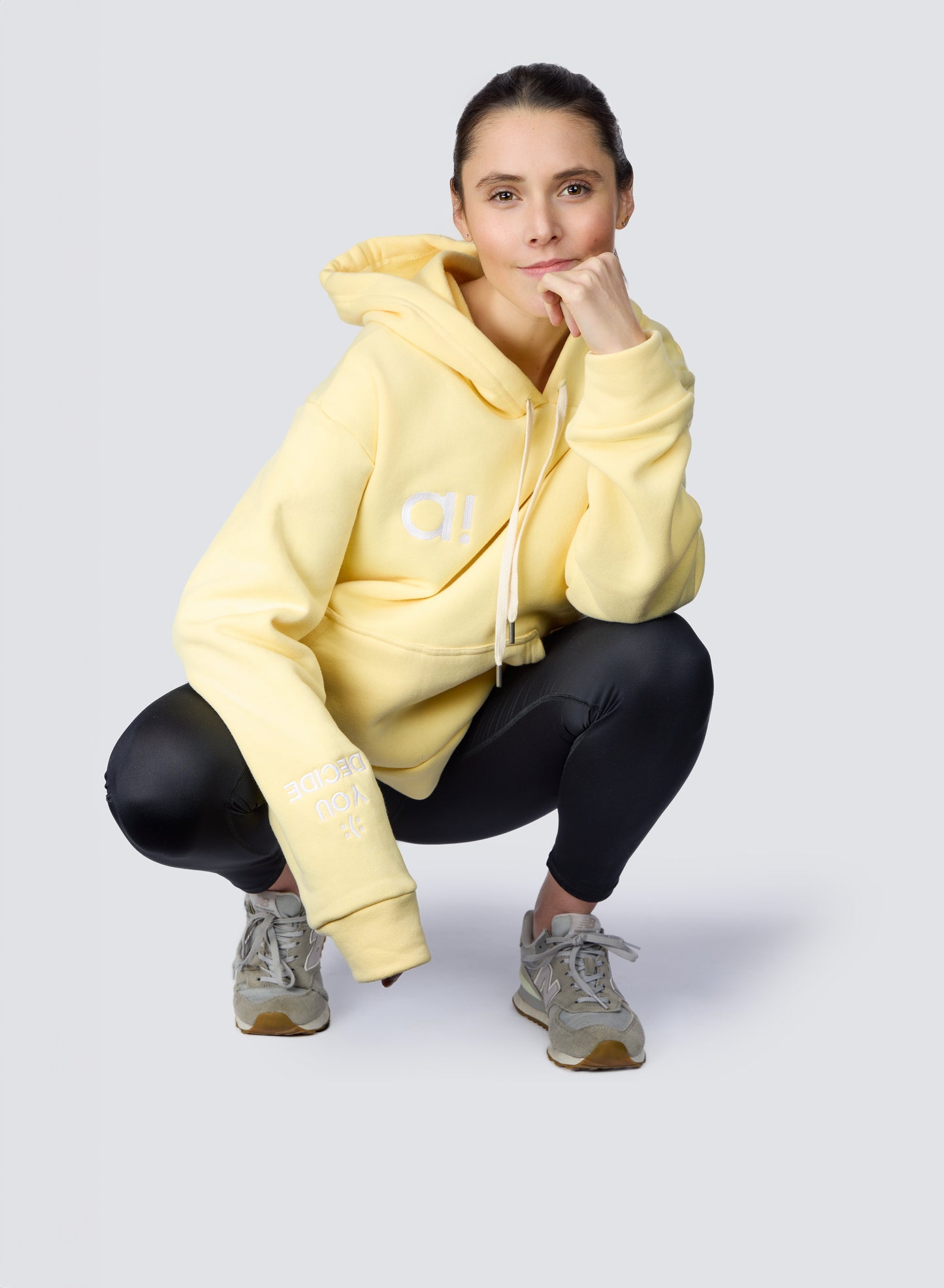 The "You Decide Hoodie :):" Butter Yellow - Ainele Activewear