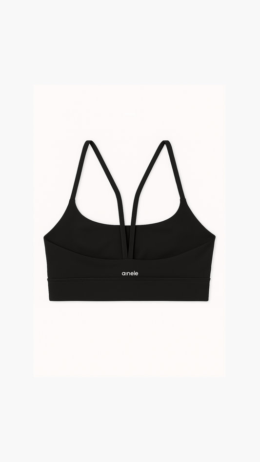 Top Deportivo - Bajo Impacto - Negro - Ainele Activewear