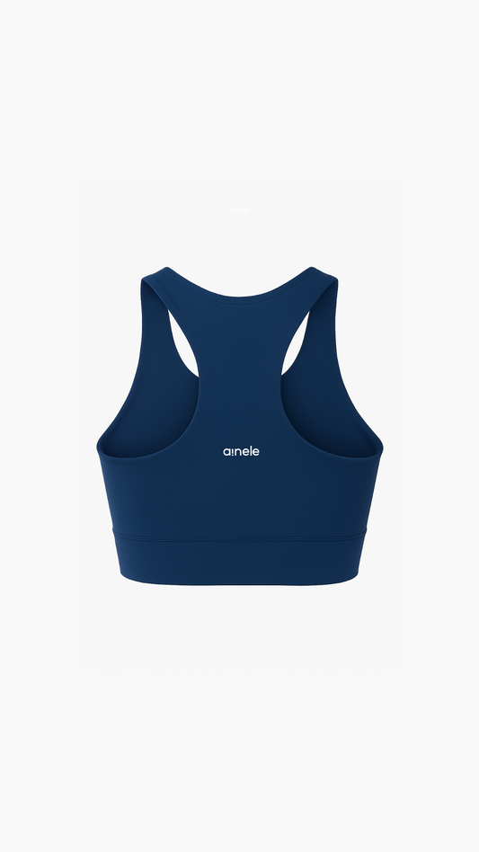 Top Deportivo - Soporte Medio - Azul Navy - Ainele Activewear
