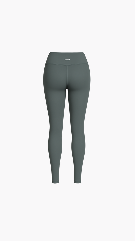 Legging Alto - Soporte Medio/Alto - Verde Oliva - Ainele Activewear