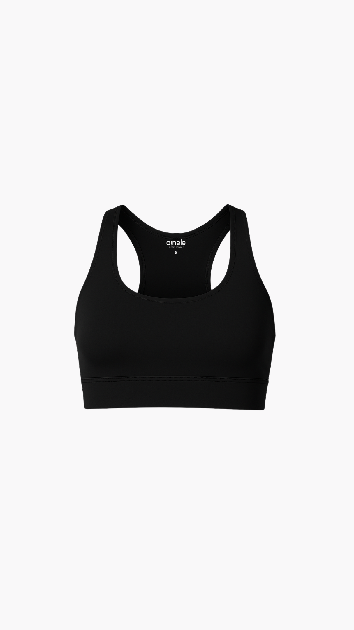 Top Deportivo - Soporte Medio - Negro - Ainele Activewear