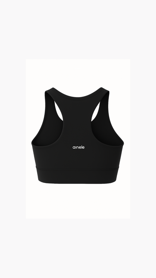 Top Deportivo - Soporte Medio - Negro - Ainele Activewear