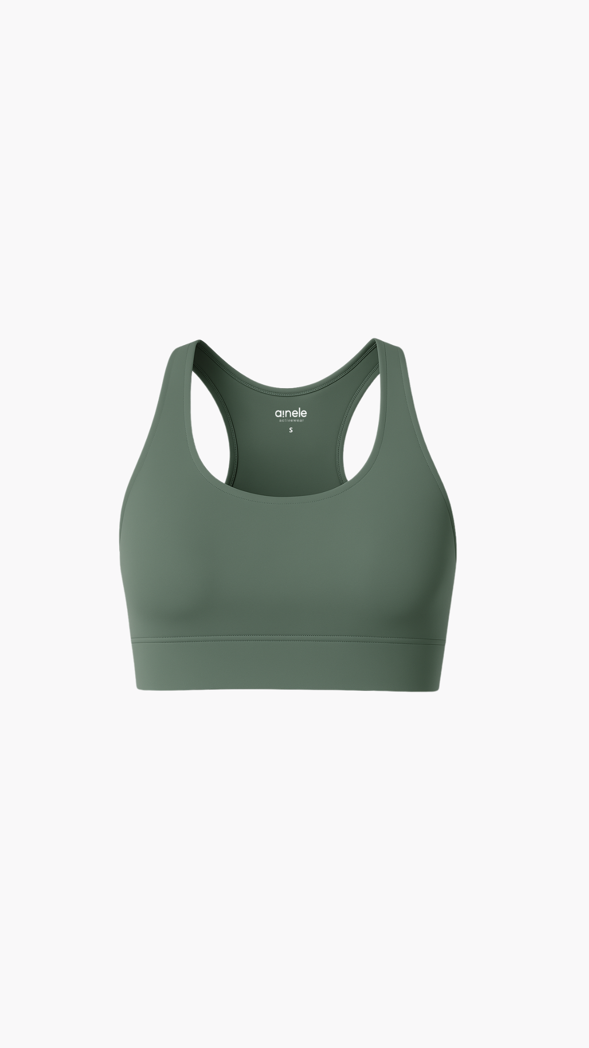 Top Deportivo - Soporte Medio - Verde Oliva - Ainele Activewear