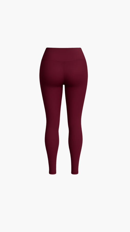 Leggings de Tiro Alto - Magenta - Ainele Activewear