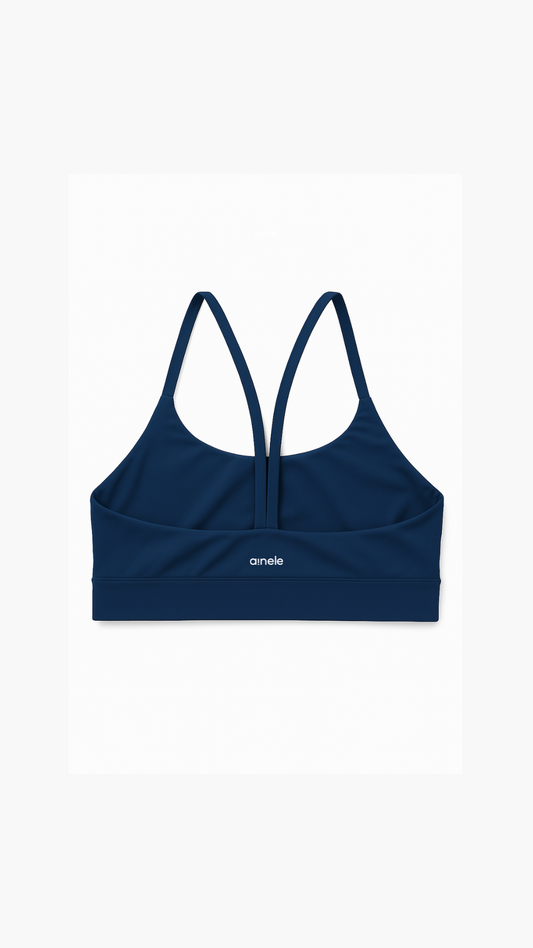 Top Deportivo - Bajo Impacto - Azul Navy - Ainele Activewear