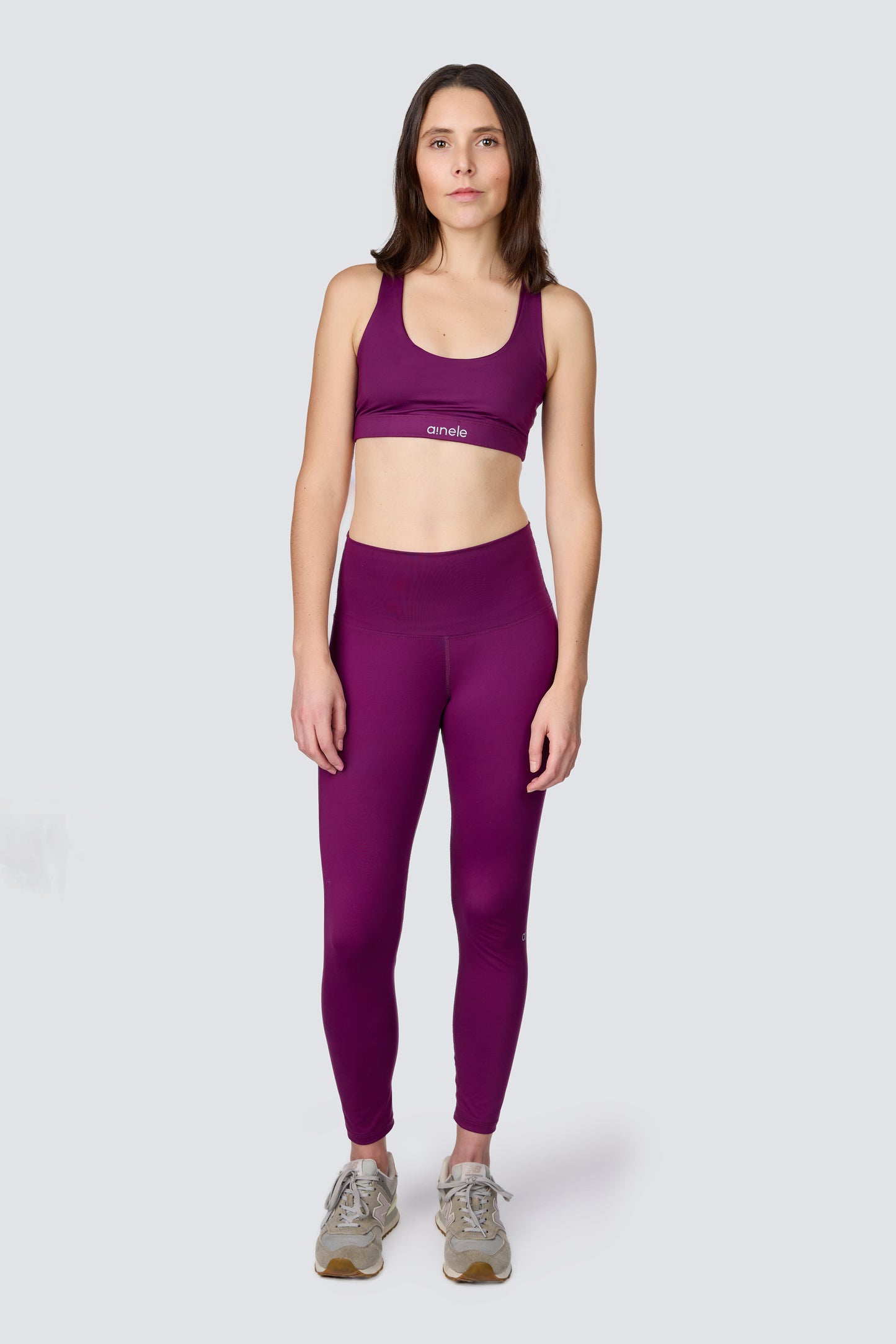Leggings de Tiro Alto - Magenta - Ainele Activewear
