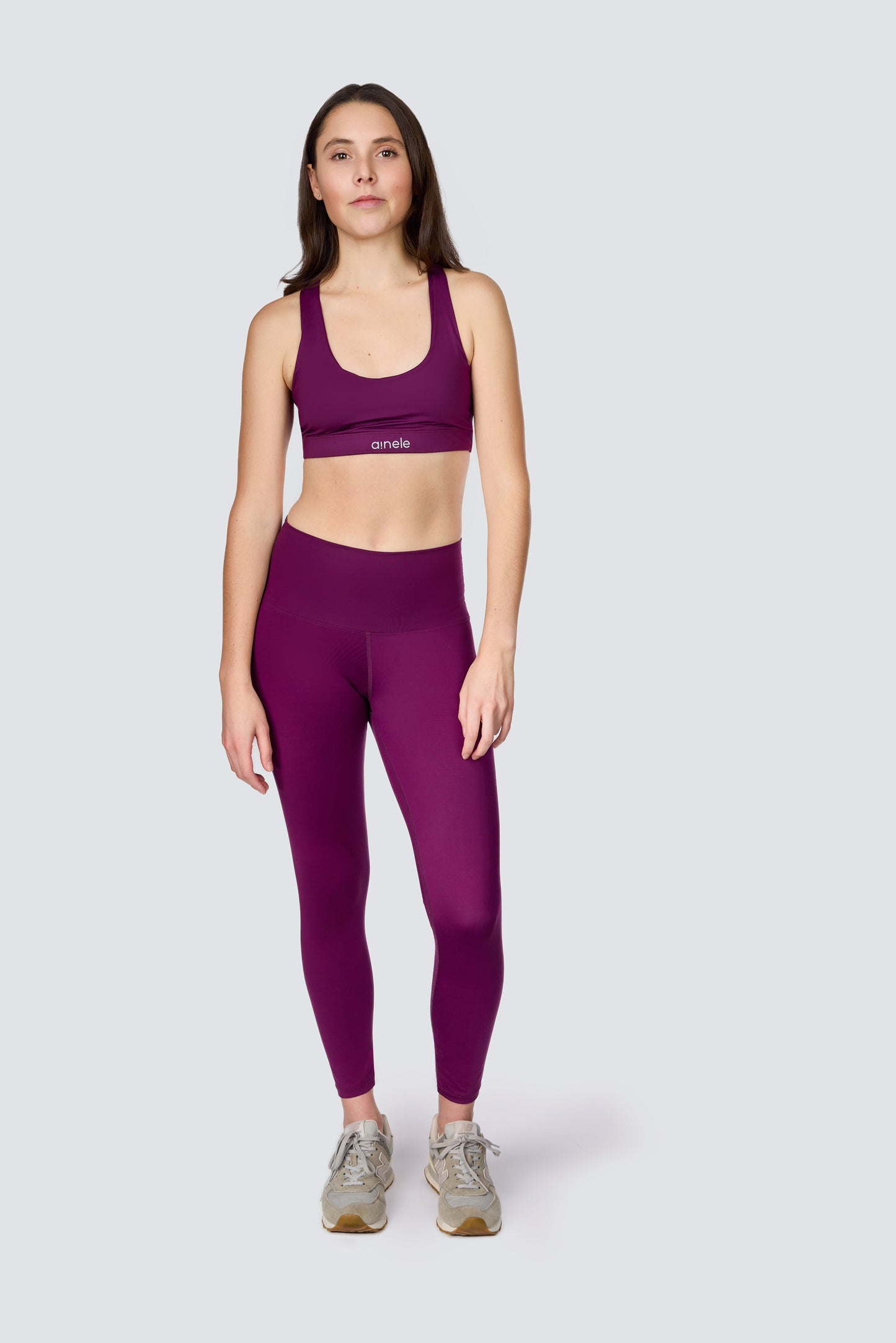 Leggings de Tiro Alto - Magenta - Ainele Activewear