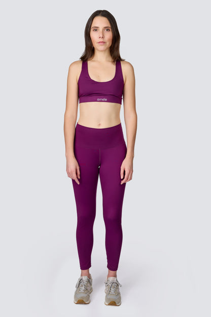 High Waist Leggings - Magenta