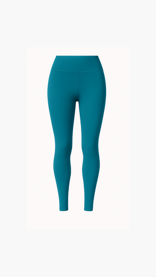 Leggings de Tiro Alto - Turquesa - Ainele Activewear